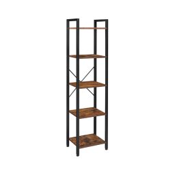 Bibliotecă NAVARO maro/negru