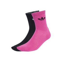 ADIDAS Șosete (Pack of 2) Ruffle Crew Black/White/Selufu JX5210 black