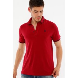 Tricou polo de barbati, dewberry