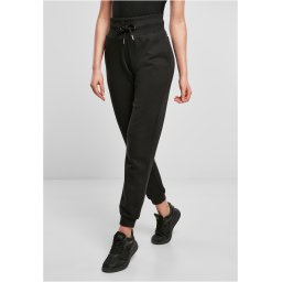 Doamnelor organice high waist sweat pantaloni negru