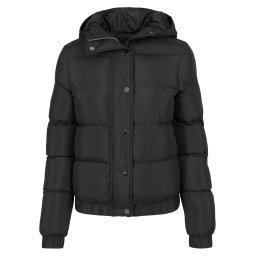 Women's Puffer Hooded Jacket Black