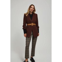 Marisse Wide Dark Beige Belt