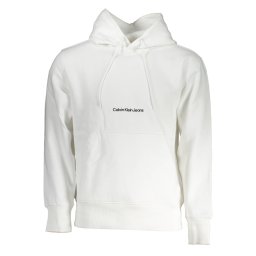 Calvin Klein Men's Brand Logo Cotton Daily Wear White Sweatshirt