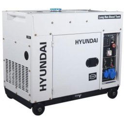 DHY-8600SE-LRS Generator de curent monofazat Hyundai , putere max 6,3 kVA , cu rezervor de 30 L ,diesel , codDHY8600SE-LRS