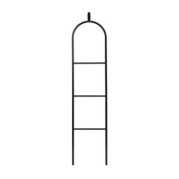 Suport multifunctional pentru haine Brabantia Linn 1008927, 3 tije, Parte ovala pentru sacou, Rezistent la coroziune, Negru