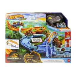 Set de piste Hot Wheels Racer: Lumea Jurassicului