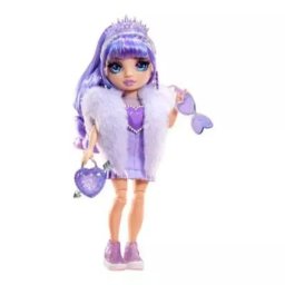 Păpușă de modă Rainbow High cu cristal - Violet