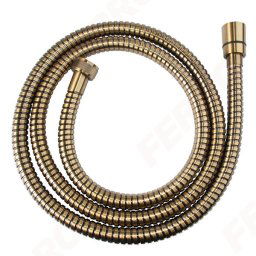 Furtun flexibil dus conic, metalic 150 cm, bronz antichizat