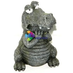 Piatră de aerare în formă de crocodil (13 cm)