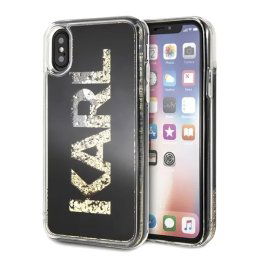 Husa Karl Lagerfeld Karl Logo Glitter iPhone X/Xs Case - Black