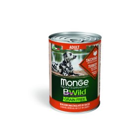 Monge BWild Grain Free Adult Dog - curcan cu dovleac și zucchini 400 g