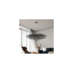 Paul Neuhaus 2031-18 - Lustră pe cablu ICICLE 15xG9/40W/230V 75x150 cm negru