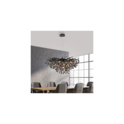 Paul Neuhaus 2192-18 - Lustră suspendată pe cablu ICICLE 10xG9/40W/230V 50x100 cm negru