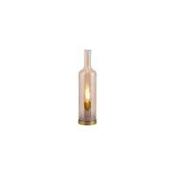 JUST LIGHT. 14006-27 - Lampă de masă BOTTLE 1xE14/25W/230V bej/fumuriu