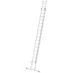 Scara aluminiu Hailo S80 ProfiStep Duo, Extensibila 2 sectiuni, 2 x 18 trepte