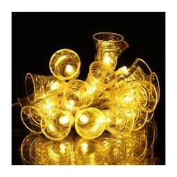Retlux - Ghirlandă LED, 20 LED, alimentare 3xAA, alb cald, 2,2 m, clopoței