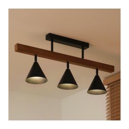 Duolla - Lustră aplicată IRONLINE 3xG9/3W/230V pin/stejar/negru