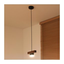 Duolla - Pendul pe cablu IRONLINE 1xGX53/3W/230V pin/stejar/negru
