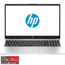 Laptop HP 255 G10 cu procesor AMD Ryzen™ 5 7530U pana la 4.5GHz, 15.6'' Full HD, 16GB DDR4 RAM, 1TB SSD, AMD Radeon™ Graphics, Free DOS, Turbo silver