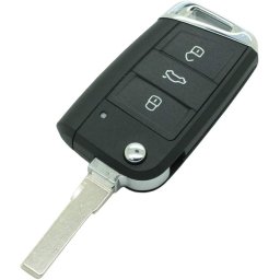 Carcasa Cheie Auto 3 butoane pentru VW Golf 4, Passat B5, Bora, Polo, Skoda Octavia 1, Fabia, Superb – Compatibila Volkswagen, Skoda, Seat, tip Briceag