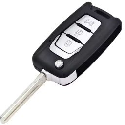 Carcasa cheie auto Techstar flip cu 3 butoane compatibila SsangYong Korando C200 – lama TOY48