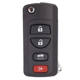 Carcasa Cheie Auto Techstar pentru Infiniti FX35 2003-2009, QX4, Nissan Murano, cu 4 Butoane, tip Flip Briceag