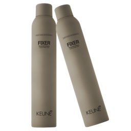 Pachet DUO Fixativ pentru finisare si fixare foarte puternica Keune Style Fixer, 300 ml