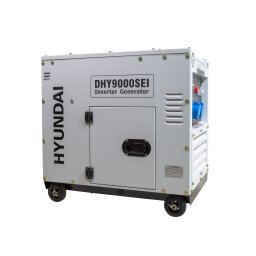 Generator de curent inverter monofazat Hyundai DHY-9000SEi cu motor diesel, 6.5kVA