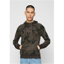 High Neck Camo Hoody camo întuneric