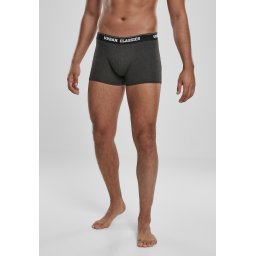 Boxer Pantaloni scurți 3-Pack Branding AOP / negru / cărbune