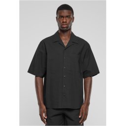 Men's shirt Seersucker - black