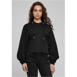 Women's Heavy Short Hoody - Black
