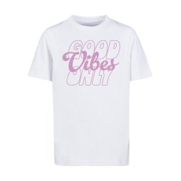 Children's T-shirt with the inscription "Good Vibes Only" white