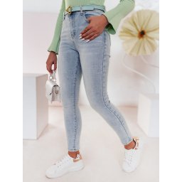 Blugi skinny pentru femei JENIVIA cu motiv de inimă