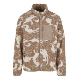 Urban Classics Jachetă fleece brocart / alb murdar