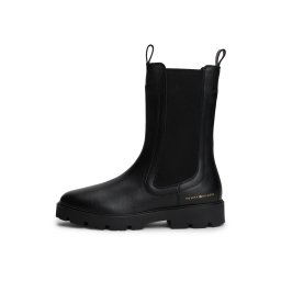 TOMMY HILFIGER Ghete chelsea auriu / negru