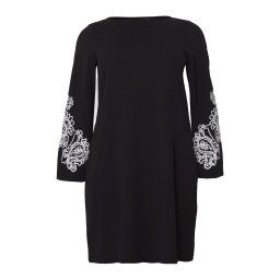 Vero Moda Curve Rochie negru / alb