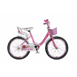 Bicicleta fete Rich Baby T2005C, roata 20 , C-Brake, 7-10 ani, roz alb