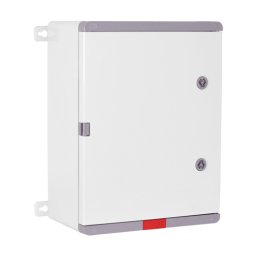 Cutie distributie IP67 din ABS gri, usa mata, placa metalica, 300x400x220 mm PD304022