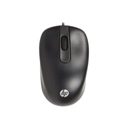 Mouse HP USB Travel, Cu fir, 1000 DPI, 2 butoane, Scroll, Negru