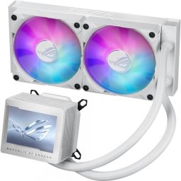 CPU COOLER ASUS ROG RYUJIN III 240 ARGB WHITE Water Block Water block dimention: 89 x 91 x 101 mm Block Material (CPU Plate): Copper Embedded FAN: YES - Speed: 5100 RPM +/- 10% - Air Pressure: 5.53 mmH2O - Air Flow: 21.08 CFM Pump Pump Solution: 8th gen
