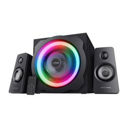 Sistem 2.1Trust GXT629 Tytan cu fir, USB 2.1, putere maxima RMS 120W, frecventa raspuns 20 Hz - 20.000 Hz, negru