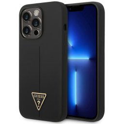 Husa Guess GUHCP14LSLTGK iPhone 14 Pro 6.1" black/black hardcase Silicone Triangle