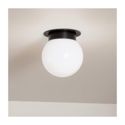 Kichler KL-ALBERS-F-G-BK - Plafonieră ALBERS 1xE27/40W/230V Ø 20,3 cm neagră