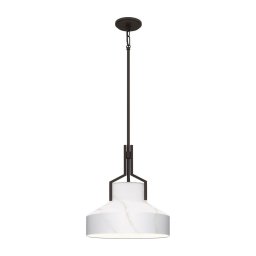 Quoizel QZ-BRECKEN-2P-OZ-ABG - Candelabru BRECKEN 2xE27/60W/230V negru/decor marmură