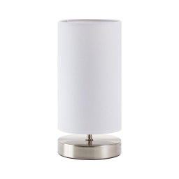 Brilliant - Lampă de masă CLARIE 1xE14/40W/230V crom mat/alb