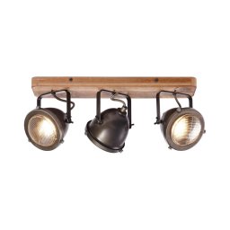 Brilliant - Spot CARMEN WOOD 3xGU10/5W/230V maro