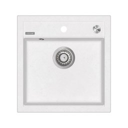 Chiuvetă de bucătărie Concept CUBIS DG00C50WH, 49 x 51 cm, granit, alb