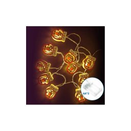 Aigostar - Ghirlandă LED 20xLED/3xAA 3m alb cald mănușă