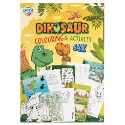 Carte de colorat cu activitati - Dinozaur